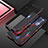 Coque Bumper Luxe Aluminum Metal Etui T02 pour Huawei P40 Lite 5G Rouge et Noir