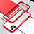 Coque Bumper Luxe Aluminum Metal Etui T03 pour Apple iPhone 12 Pro Rouge