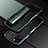 Coque Bumper Luxe Aluminum Metal Etui T03 pour Apple iPhone 12 Pro Vert Nuit