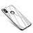 Coque Bumper Luxe Aluminum Metal Miroir Housse Etui pour Apple iPhone Xs Blanc