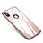 Coque Bumper Luxe Aluminum Metal Miroir Housse Etui pour Apple iPhone Xs Or Rose