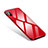 Coque Bumper Luxe Aluminum Metal Miroir Housse Etui S01 pour Apple iPhone Xs Max Rouge