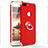 Coque Bumper Luxe Metal et Plastique avec Support Bague Anneau A04 pour Apple iPhone 7 Plus Rouge