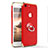 Coque Bumper Luxe Metal et Plastique avec Support Bague Anneau pour Apple iPhone SE (2020) Rouge