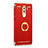 Coque Bumper Luxe Metal et Plastique avec Support Bague Anneau pour Huawei Honor 6X Rouge Petit