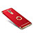 Coque Bumper Luxe Metal et Plastique avec Support Bague Anneau pour Huawei Honor 6X Rouge Petit