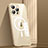 Coque Bumper Luxe Metal et Plastique Etui Housse avec Mag-Safe Magnetic Magnetique JL1 pour Apple iPhone 15 Pro Or Petit