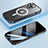 Coque Bumper Luxe Metal et Plastique Etui Housse avec Mag-Safe Magnetic Magnetique LF1 pour Apple iPhone 16 Pro Max Petit