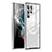 Coque Bumper Luxe Metal et Plastique Etui Housse avec Mag-Safe Magnetic Magnetique P01 pour Samsung Galaxy S22 Ultra 5G Argent