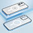Coque Bumper Luxe Metal et Plastique Etui Housse avec Mag-Safe Magnetic Magnetique QC1 pour Apple iPhone 12 Bleu