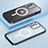Coque Bumper Luxe Metal et Plastique Etui Housse avec Mag-Safe Magnetic Magnetique QC1 pour Apple iPhone 12 Noir