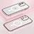 Coque Bumper Luxe Metal et Plastique Etui Housse avec Mag-Safe Magnetic Magnetique QC1 pour Apple iPhone 12 Or Rose
