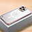 Coque Bumper Luxe Metal et Plastique Etui Housse avec Mag-Safe Magnetic Magnetique QC1 pour Apple iPhone 13 Pro Or Rose