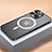 Coque Bumper Luxe Metal et Plastique Etui Housse avec Mag-Safe Magnetic Magnetique QC1 pour Apple iPhone 14 Plus Petit