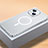Coque Bumper Luxe Metal et Plastique Etui Housse avec Mag-Safe Magnetic Magnetique QC2 pour Apple iPhone 14 Plus Argent