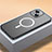 Coque Bumper Luxe Metal et Plastique Etui Housse avec Mag-Safe Magnetic Magnetique QC2 pour Apple iPhone 14 Plus Noir