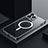 Coque Bumper Luxe Metal et Plastique Etui Housse avec Mag-Safe Magnetic Magnetique QC3 pour Apple iPhone 15 Pro Petit