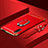 Coque Bumper Luxe Metal et Plastique Etui Housse avec Support Bague Anneau A01 pour Huawei Honor 9X Rouge