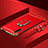 Coque Bumper Luxe Metal et Plastique Etui Housse avec Support Bague Anneau A01 pour Huawei Y9s Rouge