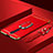 Coque Bumper Luxe Metal et Plastique Etui Housse avec Support Bague Anneau A01 pour Oppo Reno2 Z Rouge