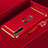 Coque Bumper Luxe Metal et Plastique Etui Housse avec Support Bague Anneau A01 pour Realme X2 Rouge