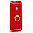 Coque Bumper Luxe Metal et Plastique Etui Housse avec Support Bague Anneau A06 pour Huawei P9 Lite Mini Rouge