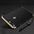 Coque Bumper Luxe Metal et Plastique Etui Housse avec Support Bague Anneau et Laniere pour Apple iPhone 7 Plus Noir
