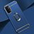 Coque Bumper Luxe Metal et Plastique Etui Housse avec Support Bague Anneau P02 pour OnePlus Nord N200 5G Bleu
