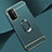 Coque Bumper Luxe Metal et Plastique Etui Housse avec Support Bague Anneau P02 pour OnePlus Nord N200 5G Vert