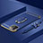 Coque Bumper Luxe Metal et Plastique Etui Housse avec Support Bague Anneau T01 pour Apple iPhone 11 Pro Max Bleu