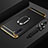Coque Bumper Luxe Metal et Plastique Etui Housse avec Support Bague Anneau T01 pour Samsung Galaxy Note 10 Plus Noir