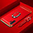 Coque Bumper Luxe Metal et Plastique Etui Housse avec Support Bague Anneau T01 pour Samsung Galaxy Note 10 Plus Rouge