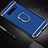 Coque Bumper Luxe Metal et Plastique Etui Housse avec Support Bague Anneau T01 pour Samsung Galaxy S10 5G Bleu