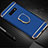 Coque Bumper Luxe Metal et Plastique Etui Housse avec Support Bague Anneau T01 pour Samsung Galaxy S10e Bleu