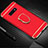 Coque Bumper Luxe Metal et Plastique Etui Housse avec Support Bague Anneau T01 pour Samsung Galaxy S10e Rouge