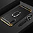 Coque Bumper Luxe Metal et Plastique Etui Housse avec Support Bague Anneau T01 pour Xiaomi Mi A3 Noir