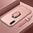 Coque Bumper Luxe Metal et Plastique Etui Housse avec Support Bague Anneau T01 pour Xiaomi Mi A3 Or Rose