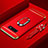 Coque Bumper Luxe Metal et Plastique Etui Housse avec Support Bague Anneau T02 pour Samsung Galaxy S10e Rouge