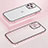 Coque Bumper Luxe Metal et Plastique Etui Housse LF3 pour Apple iPhone 13 Pro Or Rose