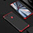 Coque Bumper Luxe Metal et Plastique Etui Housse M01 pour Huawei Honor View 20 Rouge et Noir