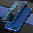 Coque Bumper Luxe Metal et Plastique Etui Housse M01 pour Oppo K1 Bleu