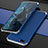 Coque Bumper Luxe Metal et Plastique Etui Housse M01 pour Oppo RX17 Neo Bleu Ciel