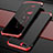 Coque Bumper Luxe Metal et Plastique Etui Housse M01 pour Oppo RX17 Neo Rouge et Noir