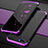 Coque Bumper Luxe Metal et Plastique Etui Housse M01 pour Oppo RX17 Neo Violet