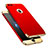 Coque Bumper Luxe Metal et Plastique Etui Housse M02 pour Apple iPhone 7 Plus Rouge