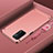 Coque Bumper Luxe Metal et Plastique Etui Housse P01 pour OnePlus Nord N200 5G Or Rose