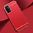 Coque Bumper Luxe Metal et Plastique Etui Housse P02 pour OnePlus Nord N200 5G Rouge