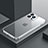 Coque Bumper Luxe Metal et Plastique Etui Housse QC4 pour Apple iPhone 12 Pro Argent