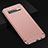 Coque Bumper Luxe Metal et Plastique Etui Housse T01 pour Samsung Galaxy S10 Plus Or Rose