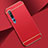 Coque Bumper Luxe Metal et Plastique Etui Housse T01 pour Xiaomi Mi 10 Pro Rouge